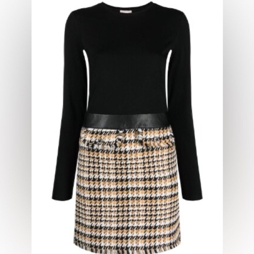LUI JO BNWT Houndstooth Dress SMALL